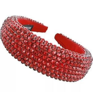 Bejeweled Hair Headband Burgandy